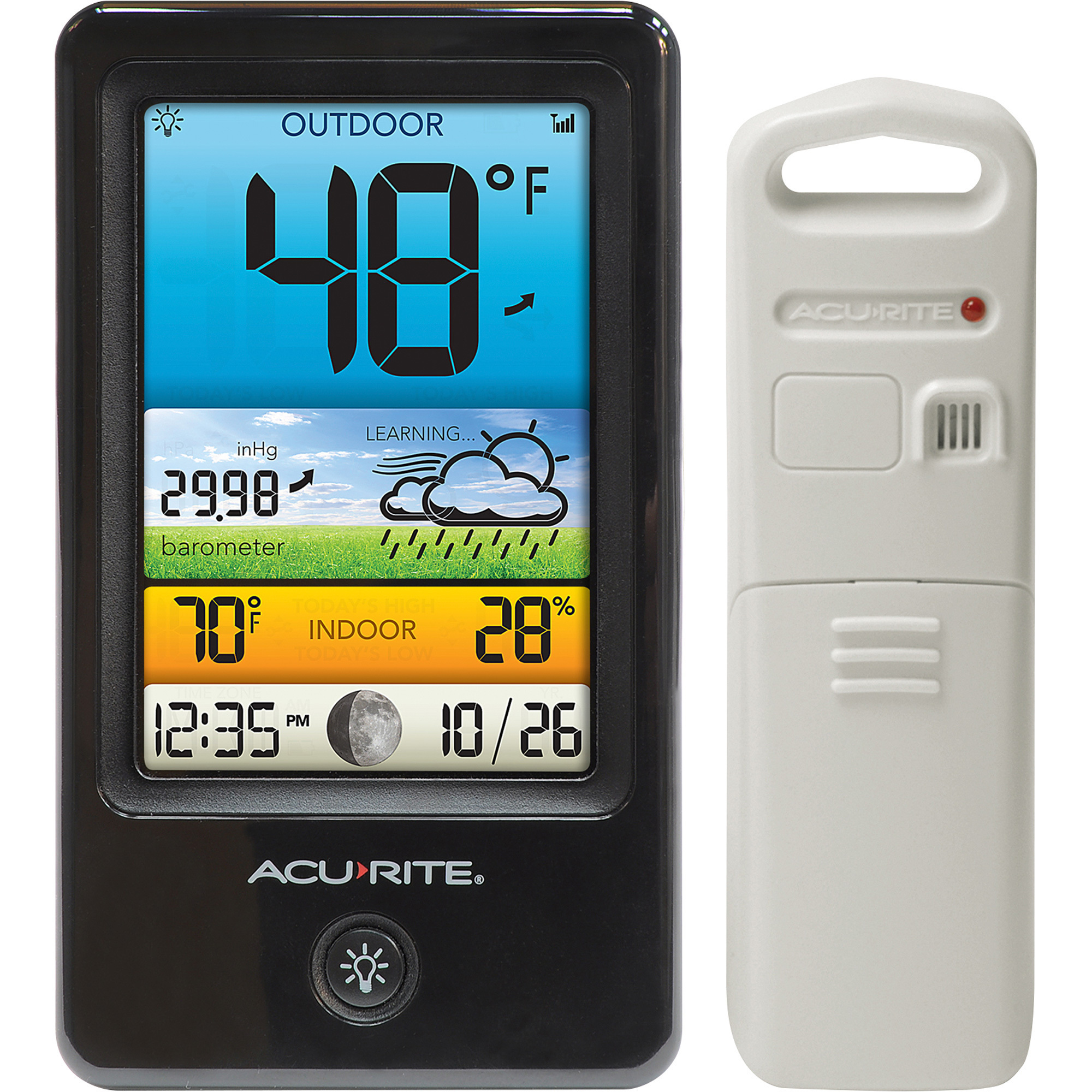 AcuRite Color Weather Station, Tabletop or Wall Mountable, Model# 00509A1
